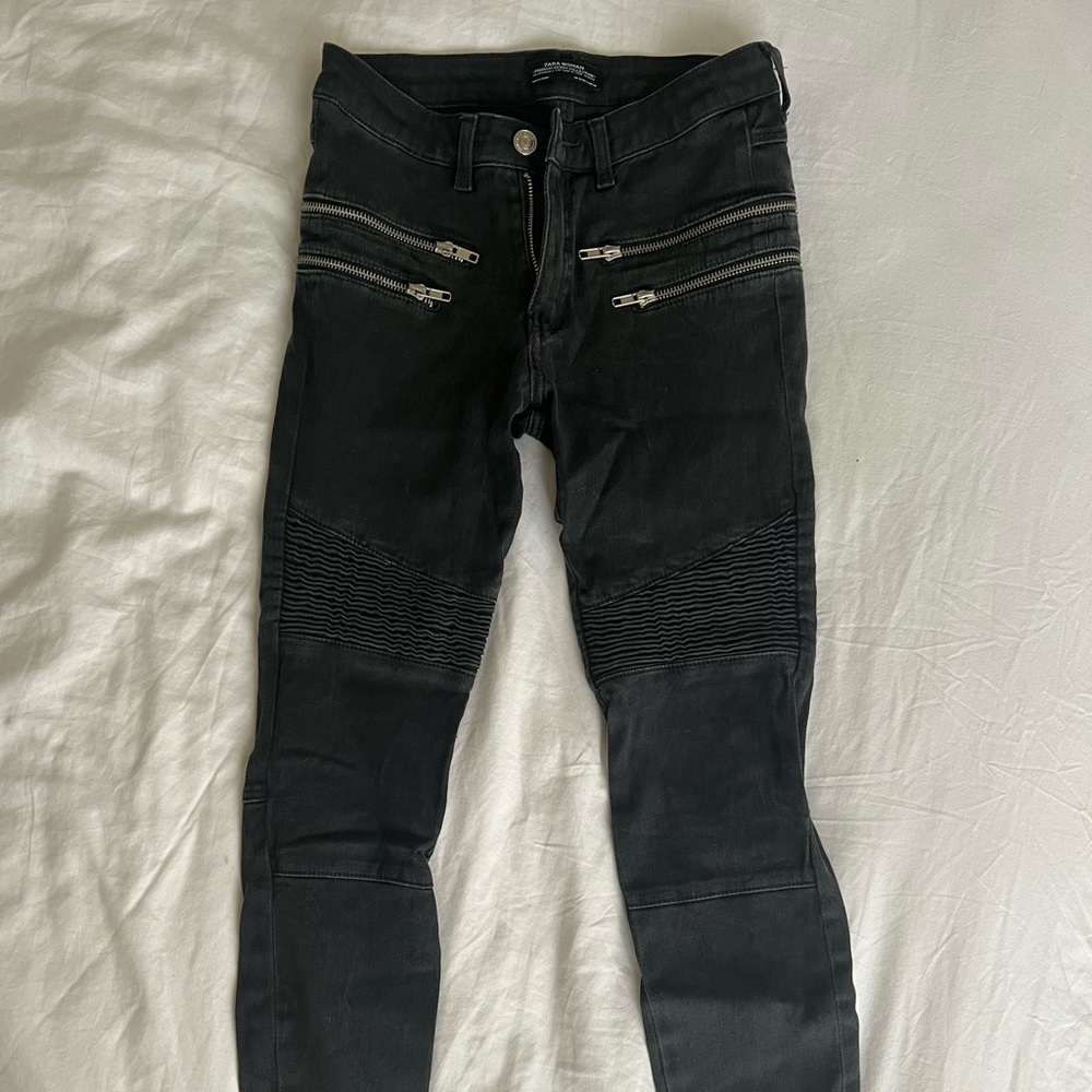 ZARA PREMIUM DENIM COLLECTION, BLACK, SIZE 2